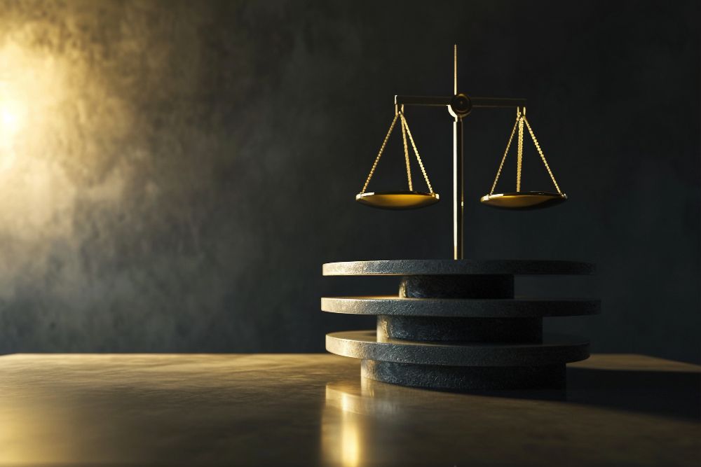 Una balanza representando la justicia.